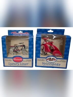 Luxury Liner & Velocipede Miniature Ornaments